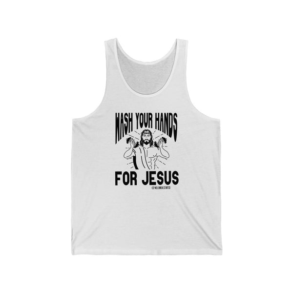 “Wash Your Hands Jesus” Unisex Jersey Tank