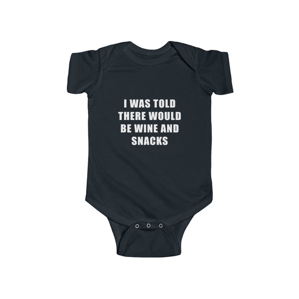 "Wine And Dine" Infant Fine Jersey Bodysuit