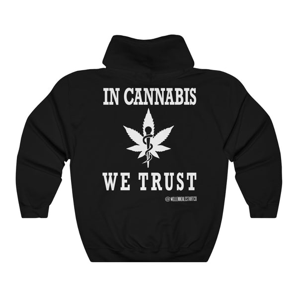 “In Cannabis We Trust” Unisex Heavy Blend™ Hooded Sweatshirt