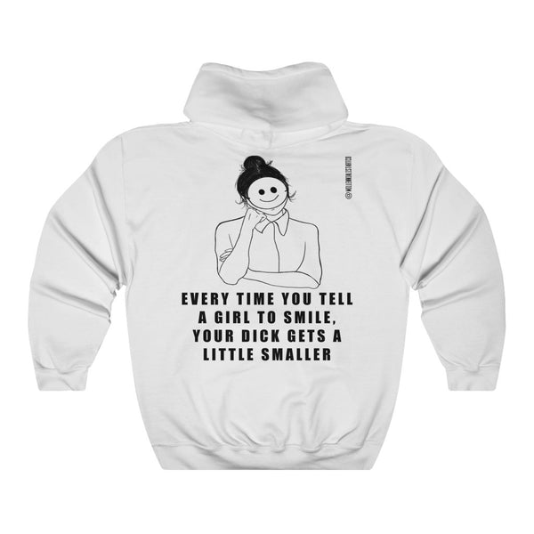 “Stop Telling Girls To Smile” Unisex Heavy Blend™ Hooded Sweatshirt