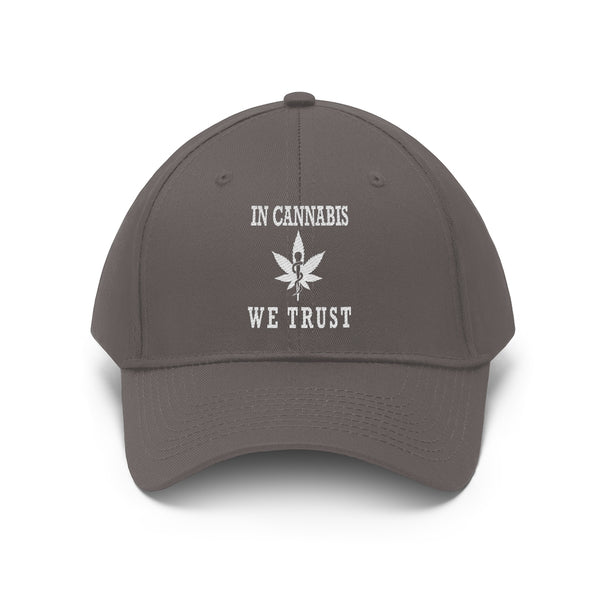 “In Cannabis We Trust” 420 Unisex Twill Hat