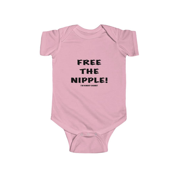 "Free The Nipple" Infant Fine Jersey Bodysuit