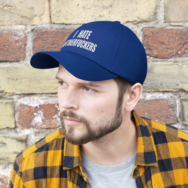 “I Hate Motherfuckers” Unisex Twill Hat