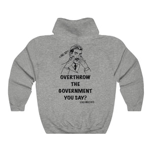 “Overthrow The Government” Unisex Heavy Blend™ Hooded Sweatshirt