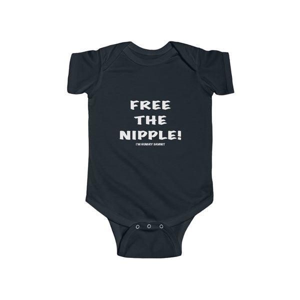 "Free The Nipple" Infant Fine Jersey Bodysuit