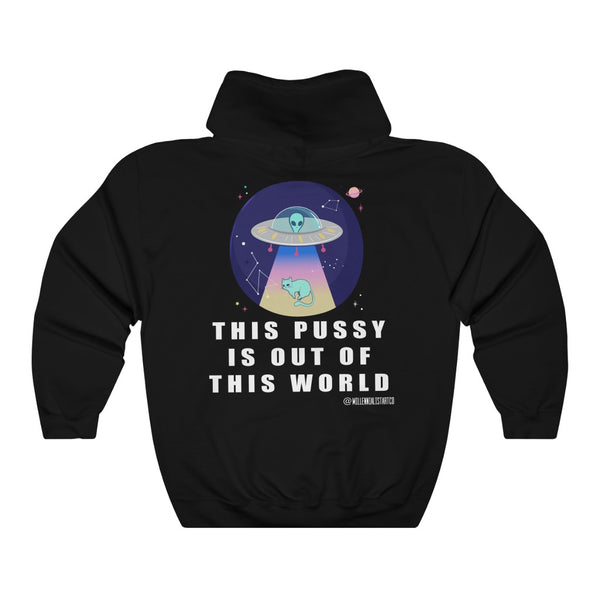 “This Pussy Is Out” Unisex Heavy Blend™ Hooded Sweatshirt